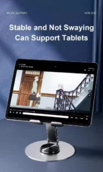 Support de Téléphone en Métal Réglable - Aspor A702 - Pliable – Image 7