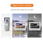 Système D'interphone Vidéo Et Wi-Fi Intelligent - Équipé D'un Écran De 7 Pouces Et D'une Caméra Vidéo De 2 Mégapixels – Image 4