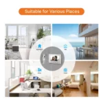 Système D'interphone Vidéo Et Wi-Fi Intelligent - Équipé D'un Écran De 7 Pouces Et D'une Caméra Vidéo De 2 Mégapixels – Image 3