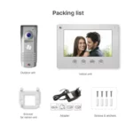 Système D'interphone Vidéo Et Wi-Fi Intelligent - Équipé D'un Écran De 7 Pouces Et D'une Caméra Vidéo De 2 Mégapixels – Image 2