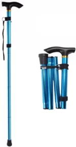 Canne Pliante - Réglable - Portable- Boucle - Dragonne Sac De Rangement - 5 Compartiments – Image 7