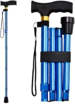 Canne Pliante - Réglable - Portable- Boucle - Dragonne Sac De Rangement - 5 Compartiments – Image 6