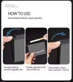 Étui à Cigarettes en Métal Pour 10 Cigarettes - Automatique Incassable - Avec 2 Briquets - Rechargeables - Résistant à L’eau – Image 7