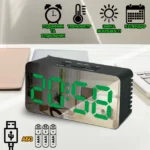 Horloge De Bureau LED DS-3658L Avec Rétroéclairage Vert