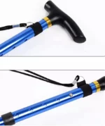 Canne Pliante - Réglable - Portable- Boucle - Dragonne Sac De Rangement - 5 Compartiments – Image 4