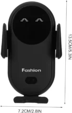 Chargeur De Voiture Sans Fil 2 En 1 - Tous Smartphones - Charge Rapide Intelligente - Infrarouge - Capteur - Support Téléphone - Noir – Image 6