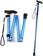 Canne Pliante - Réglable - Portable- Boucle - Dragonne Sac De Rangement - 5 Compartiments – Image 8