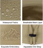 Chapeau D'extérieur - Séchage Rapide Et Confortable - Respirant - Protection Solaire - Beige – Image 11