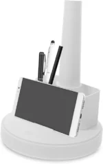 Lampe De Bureau LED Rechargeable - 3 Modes D'éclairage - Lumière Douce Pour La Lecture Et Le Bien-être Des Yeux - Support De Téléphone - Montre Numérique – Image 9