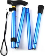 Canne Pliante - Réglable - Portable- Boucle - Dragonne Sac De Rangement - 5 Compartiments – Image 5