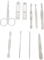 Ensemble Professionnel De Manucure et Pédicure 10 Pièces Multifonctions Avec Boîte de Cadeau – Image 5