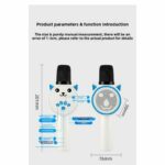 Microphone à Lain Sans Fil - Pour karaoké - Haut-parleur Bluetooth - Pour chanter – Image 2