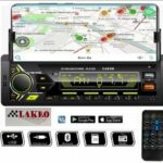 Autoradio Avec Bluetooth - 7 Coloris Disponibles - Lecteur MP3 Et Port USB - Récepteur Audio FM/WMA/TF/AUX - Appels Mains Libres - Télécommande Sans Fil