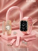 Coffret Cadeau Combiné 8 en 1 - Montre Connectée A58 Plus Et Bijoux Pour Femme – Image 10