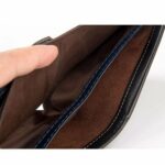 Portefeuille Avec Porte Cartes En Cuir Pour Homme – Design Élégant à Deux Volets – Avec Porte-Monnaie Intérieur – Porte-Cartes – Fermeture Éclair – Qualité Supérieure – Image 2