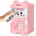 Tirelire Pour Enfants - Sécurisée - En Forme De Licorne Avec Cadenas - Rose