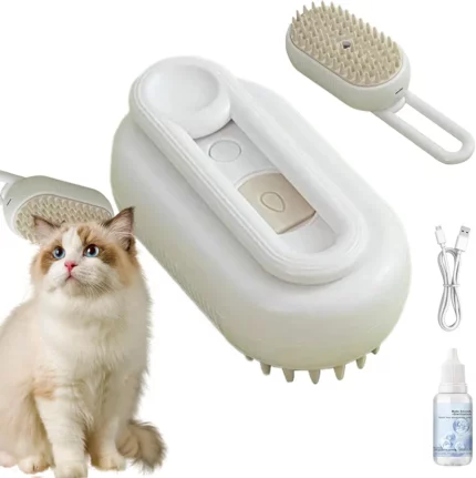 Brosse De Nettoyage Pour Animaux De Compagnie - Technologie Vapeur - Rechargeable