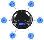 Mini Balance Numérique En Forme Cendrier Avec Couvercle - Portable - Double Usage - De 0,01 À 200 Grammes - Écran LCD – Image 5