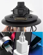 Lanterne De Camping LED - Vintage Rechargeable - Intensité Lumineuse Réglable - À Suspendre – Image 9