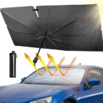 Pare-Soleil Pour Pare-Brise De Voiture – Pliable à 360 Degrés – Compatible Avec La Plupart Des Voitures - Avec Étui – Image 5