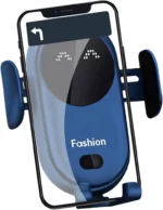 Chargeur De Voiture Sans Fil 2 En 1 - Tous Smartphones - Charge Rapide Intelligente - Infrarouge - Capteur - Support Téléphone - Bleu – Image 9