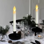 Lot De 2 Bougies Électriques LED Sans Flamme - Décoration D'intérieur