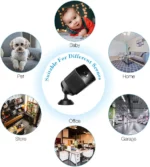 Caméra Espion WiFi Sans Fil - Surveillance Sans Fil - Espion avec Détection de Mouvement - Infrarouge - Image Audio Vidéo – Image 9