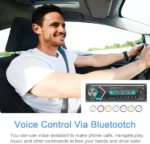 Autoradio Avec Bluetooth - 7 Coloris Disponibles - Lecteur MP3 Et Port USB - Récepteur Audio FM/WMA/TF/AUX - Appels Mains Libres - Télécommande Sans Fil – Image 6