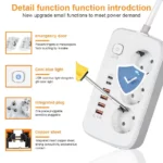 Multiprises Ldnio SC2311 - 2 Port USB-C, 4 Ports USB-A - 3 Prises De courant - 1 Port QC3.0 20 W – Image 3