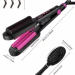 Kemei KM-2263 Kit Peigne Et Fer À Lisser 5 En 1 – Lissage Ou Bouclage De Cheveux – Professionnelle – Image 3
