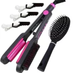 Kemei KM-2263 Kit Peigne Et Fer À Lisser 5 En 1 – Lissage Ou Bouclage De Cheveux – Professionnelle – Image 9