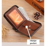 Portefeuille Court pour Homme - Pince à Billets Multi-Cartes - Grande Capacité - Simple - Marron – Image 10