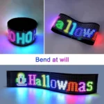 Panneau Matriciel LED USB 5 V - Flexible - Rechargeable - Motifs RVB - Graphismes Graffiti - Animation - Texte - Application Bluetooth - Télécommande – Image 3