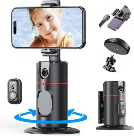 Support Trépied - Rotation à 360 Degrés - Suivi Automatique Du Visage - Support Pour Smartphone Avec Télécommande