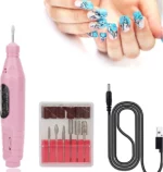 Ponceuse Électrique 6 en 1 - Stylo Pour Manucure Pédicure - Rose – Image 3