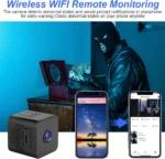 Caméra Espion WiFi Sans Fil - Surveillance Sans Fil - Espion avec Détection de Mouvement - Infrarouge - Image Audio Vidéo – Image 8