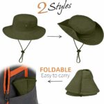 Chapeau De Soleil Pliable à Large Bord Avec Protection UV - Unisexe - Vert – Image 9