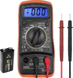 Multimètre Numérique - 2 000 Mètres - Testeur Électrique LCD Professionnel - Multimètre Numérique - Ampèremètre - Mesure de Tension AC/DC - Résistance - Diode – Image 8