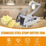 Coupe-pommes de Terre Professionnel Avec 2 Inserts - Antidérapant – Image 2