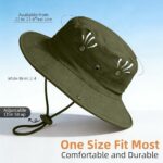 Chapeau De Soleil Pliable à Large Bord Avec Protection UV - Unisexe - Vert – Image 8
