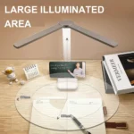 Lampe De Bureau LED Rechargeable - 3 Modes D'éclairage - Lumière Douce Pour La Lecture Et Le Bien-être Des Yeux - Support De Téléphone - Montre Numérique – Image 6