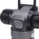 Caméra De Sécurité À Triple Objectif 2 MP - Wi-Fi 2,4 GHz - Détection De Mouvement Et De Personnes - Lnterphone Bidirectionnel - Alarme Sonore Pour Une Utilisation Intérieure Et Extérieure – Image 10