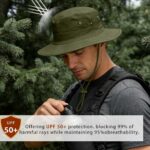 Chapeau De Soleil Pliable à Large Bord Avec Protection UV - Unisexe - Vert – Image 5