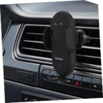 Chargeur De Voiture Sans Fil 2 En 1 - Tous Smartphones - Charge Rapide Intelligente - Infrarouge - Capteur - Support Téléphone - Noir – Image 5