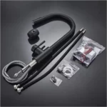 Robinet de cuisine - Douchette Extractible - Plaque De Fixation Pour Tuyau - Évier Extractible 1 ou 3 Trous - 2 Types D'acier Inoxydable Multifonctionnel – Image 11