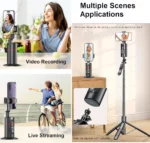 Support Trépied - Rotation à 360 Degrés - Suivi Automatique Du Visage - Support Pour Smartphone Avec Télécommande – Image 7