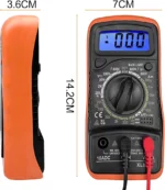 Multimètre Numérique - 2 000 Mètres - Testeur Électrique LCD Professionnel - Multimètre Numérique - Ampèremètre - Mesure de Tension AC/DC - Résistance - Diode – Image 7