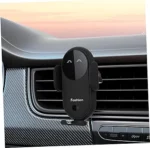 Chargeur De Voiture Sans Fil 2 En 1 - Tous Smartphones - Charge Rapide Intelligente - Infrarouge - Capteur - Support Téléphone - Noir – Image 7