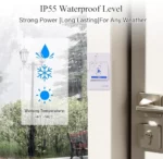 Sonnette Sans Fil Avec Télécommande - Longue Portée - Sonneries Multiples – Image 2