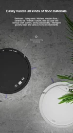 Aspirateur Robot Silencieux 3 en 1 -  Nettoyer Les Cheveux - Le Marbre - Les Carreaux De Céramique et Les Sols Durs - Noir – Image 7